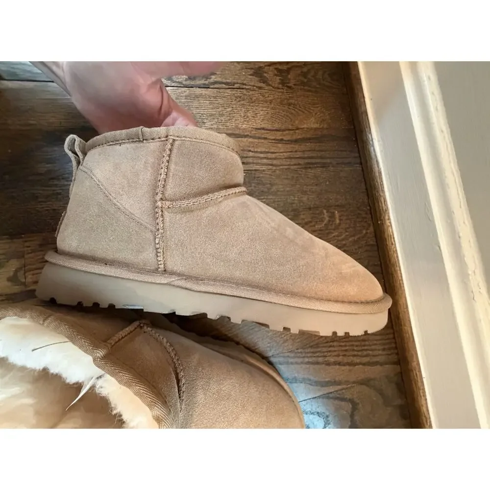 Ugg Austrialia Ultra Mini Chestnut Women's Sz 8 NEW